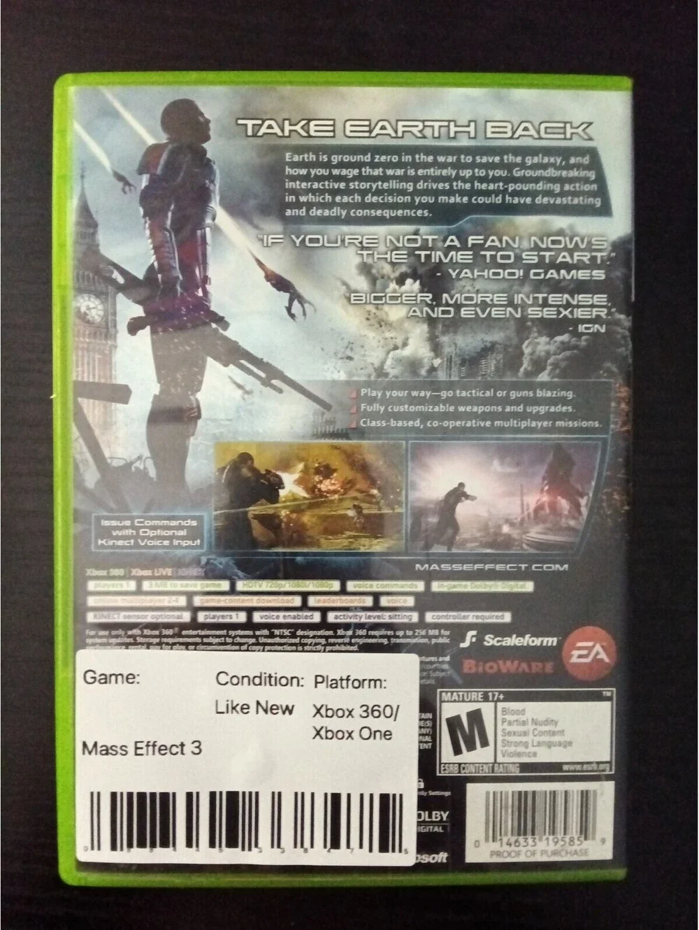 Mass Effect 3 - Microsoft Xbox 360